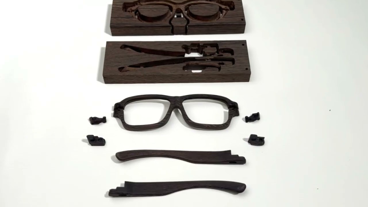 100% Pure Wood Glasses Frame by Shu-Yue Studio