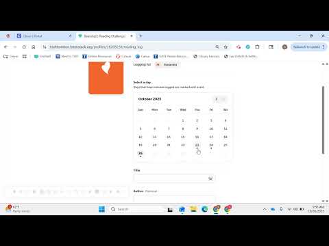 How to Log Reading In Beanstack