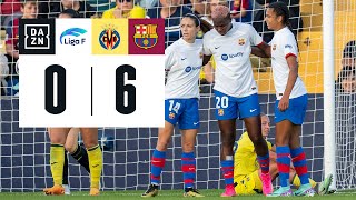 Villarreal CF vs FC Barcelona (0-6) | Resumen y goles | Highlights Liga F