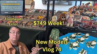 $749 Week, New Booth Strategy & Launching Halloween Models Season | Print Farm Weekly Vlog #74