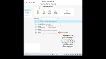 How to open new projects and open exiting projects in ArcGIS pro