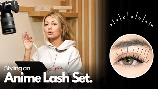 ANIME LASH STYLE TUTORIAL | 2024 Eyelash Extension Trend | Wet lash fanning screenshot 3