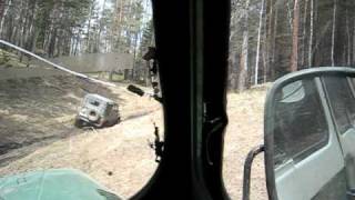 УАЗ 469 пещера караульная красноярск 095.avi