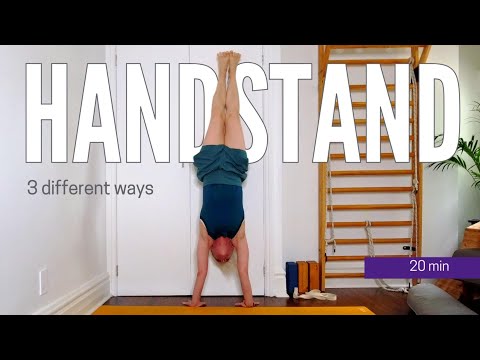 20-Min Handstand Variations: Props, Core Strength & Shoulder Stability | Iyengar Yoga