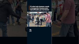El robot más humano: desde Bogotá ayuda a transportar insumos para damnificados por terremoto