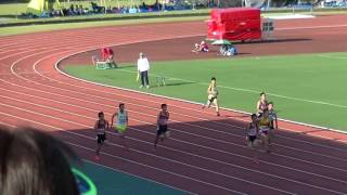 20161010_宮崎市民体育大会_中学3年男子100m_決勝2組・高校共通男子100m_決勝