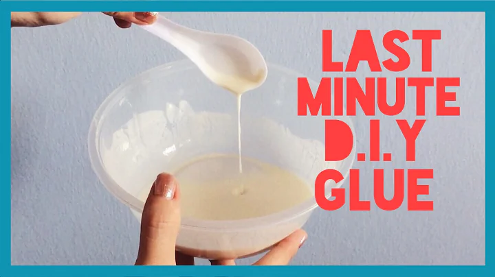 2 Ingredient DIY Glue / Paper Mache Paste Quick and Easy Tutorial!