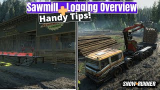 SnowRunner | Wisconsin - Sawmill & logging overview + tips!