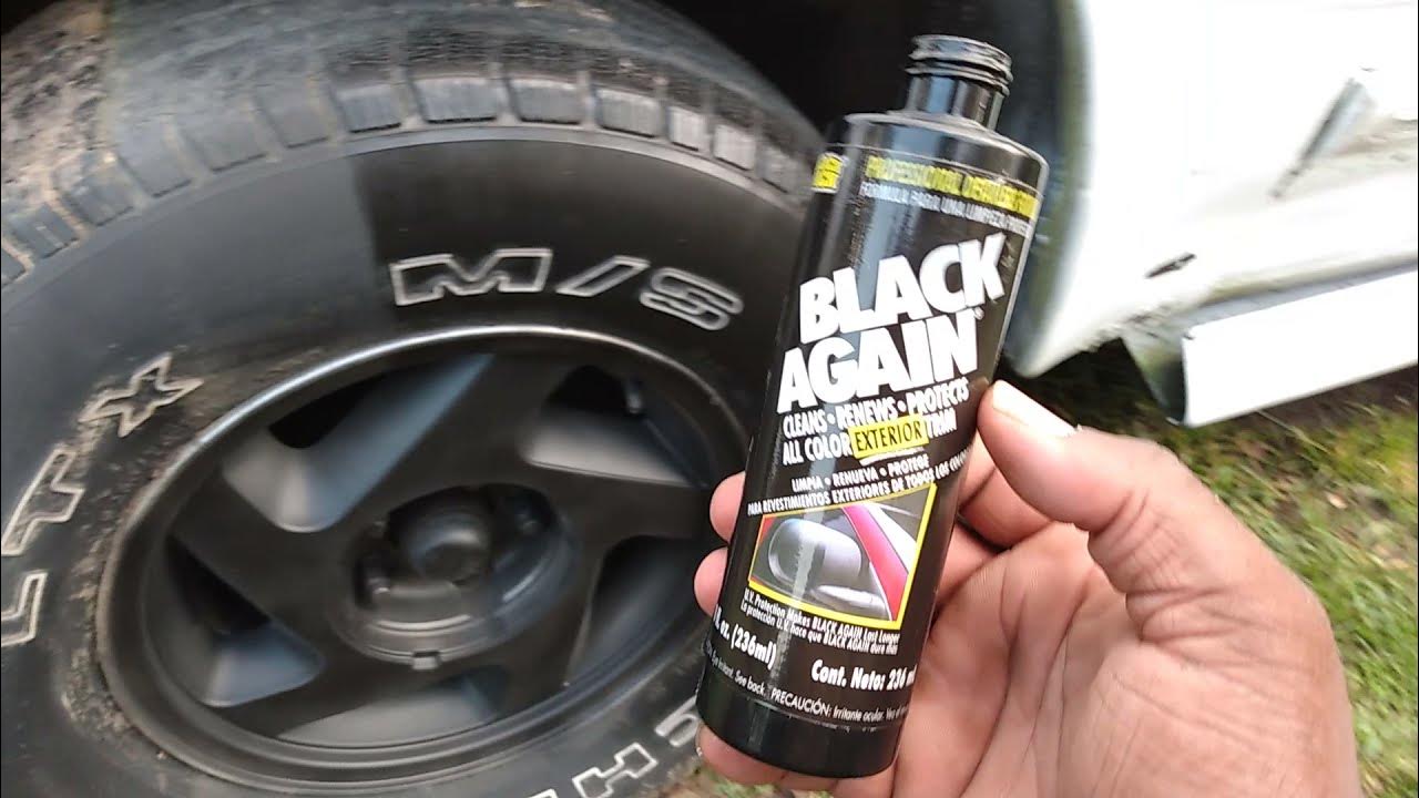 black again the best product to make your tires black again YouTube