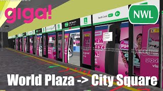 OpenBVE | C751U set 6010 (Giga) journey onboard NWL from World Plaza to City Square 