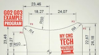 G02 G03 Example Milling program