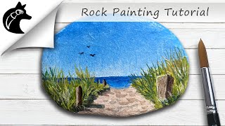 Rock Painting Tutorial Beach Dune