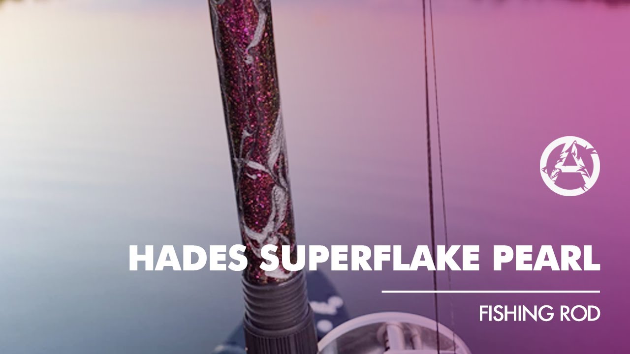 HADES SUPERFLAKE PEARL EPOXY RESIN FISHING ROD YouTube