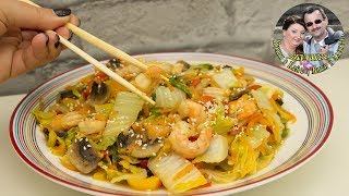 САМЫЙ ВКУСНЫЙ УЖИН за 20 минут для всей семьи. КАПУСТА С КРЕВЕТКАМИ. Азиатская кухня. ПРОСТОЙ РЕЦЕПТ САМЫЙ ВКУСНЫЙ УЖИН за 20 минут для всей семьи. КАПУСТА С КРЕВЕТКАМИ. Азиатская кухня. ПРОСТОЙ РЕЦЕПТ