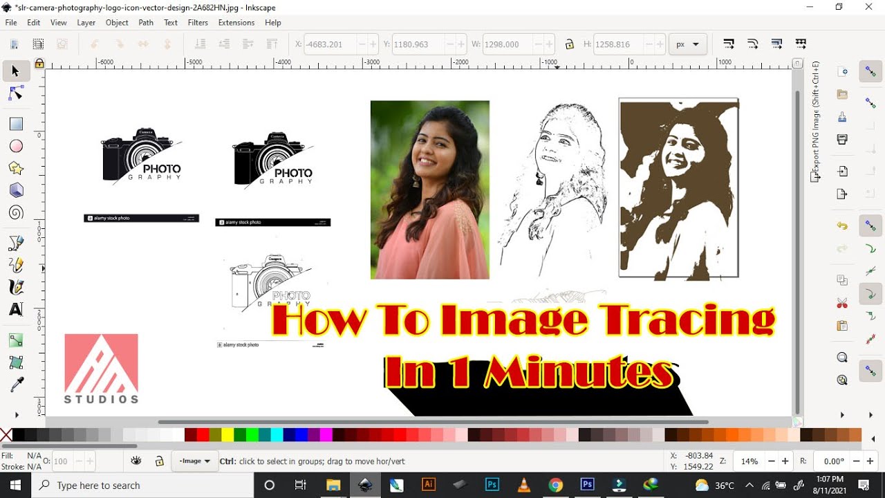 How to image tracing and Vector Image Trace Free Software YouTube
