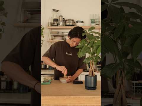 お家で抹茶ラテ🍵
