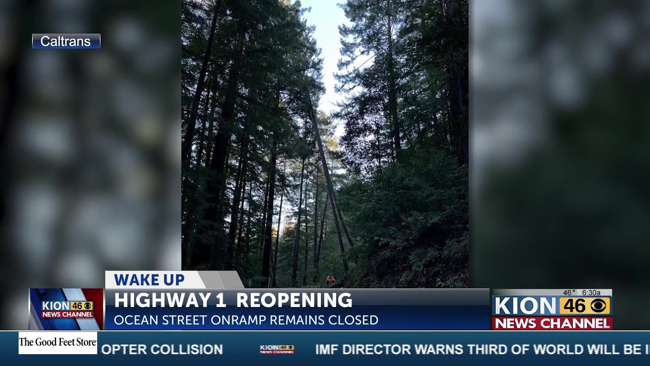 Northbound Highway 1 reopens in Santa Cruz after crews remove debris ...