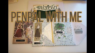 PENPAL WITH ME #7 | DIY flipbook using envelopes ✉ | letter for Mireia 💕 Watercolor brushlettering