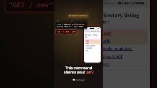 python -m http.server Shares Your .env With the Whole Wi-Fi (Use --bind 127.0.0.1)