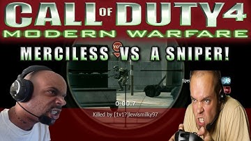 MERCILESS VS A SNIPER! MODERN WARFARE 1v1 CAGE MATCH ON COUNTDOWN