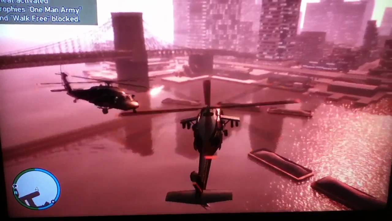 GTA IV (ps3) cheat codes on helicopter HD - YouTube