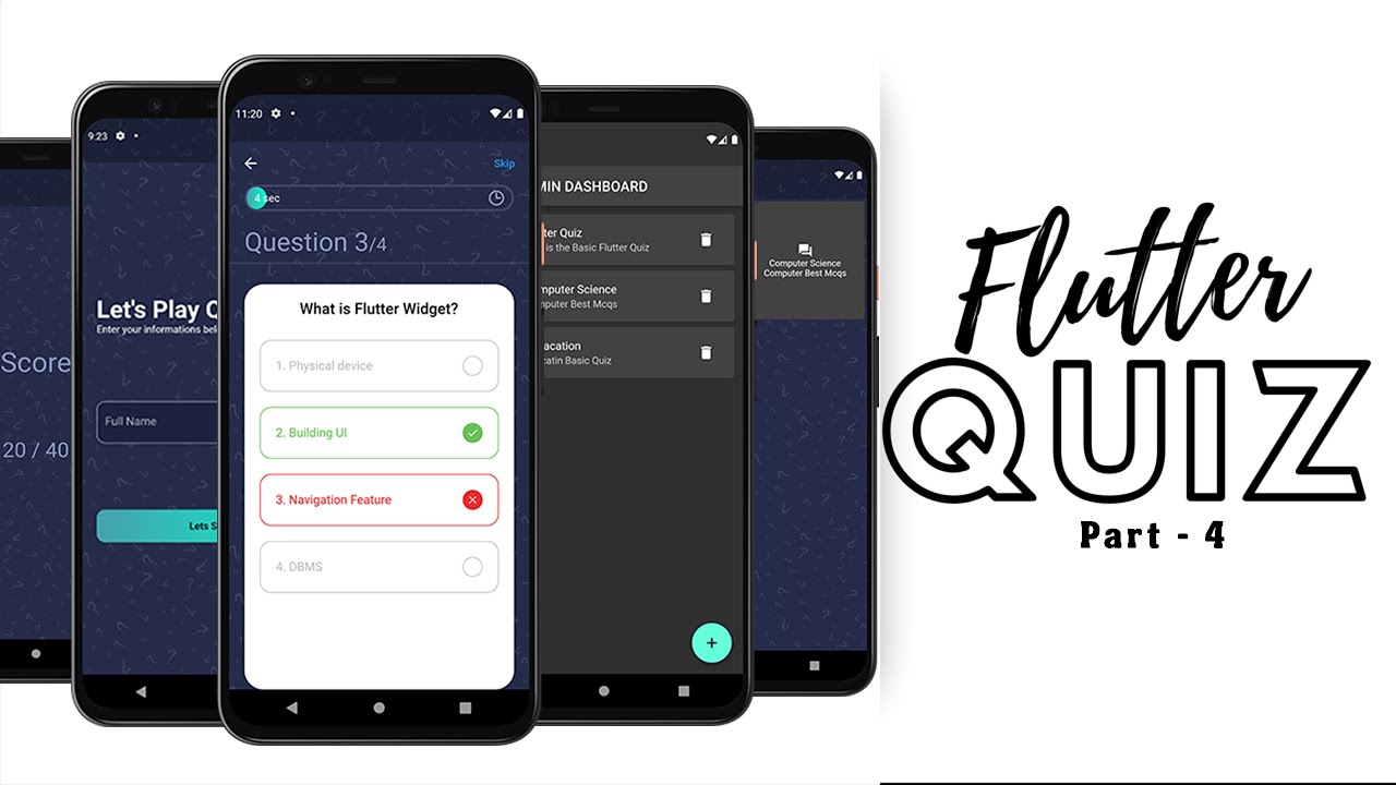 Getting Started with Flutter: Building a Quiz App - Admin Dashboard ...