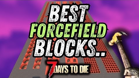 Are you using the right Zombie forcefield blocks? 7 days to die 1.2.