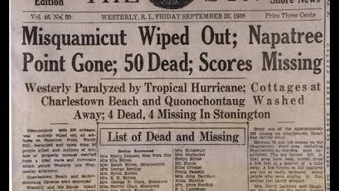 Violent Earth: New England's Killer 1938 Hurricane...