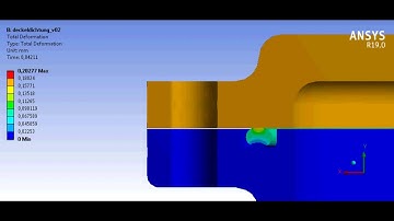 ANSYS  Cover Sealing Simulation: Deformation