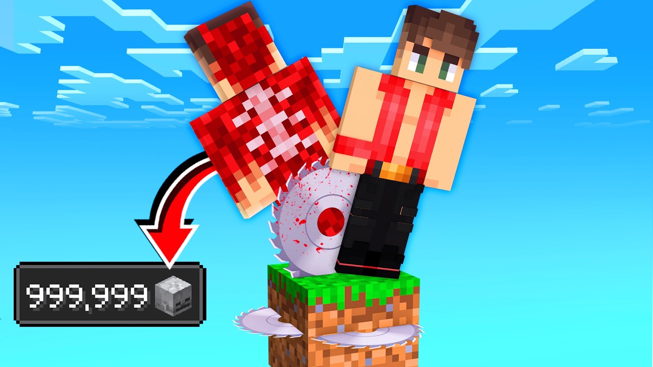 ماين كرافت ‫بس عندي بلوك واحد قاتل !😰🔥 - One Death Block