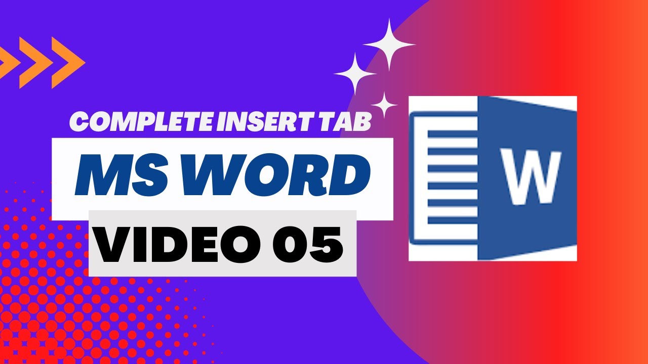 Insert Tab In Microsoft Word office | Microsoft office - YouTube