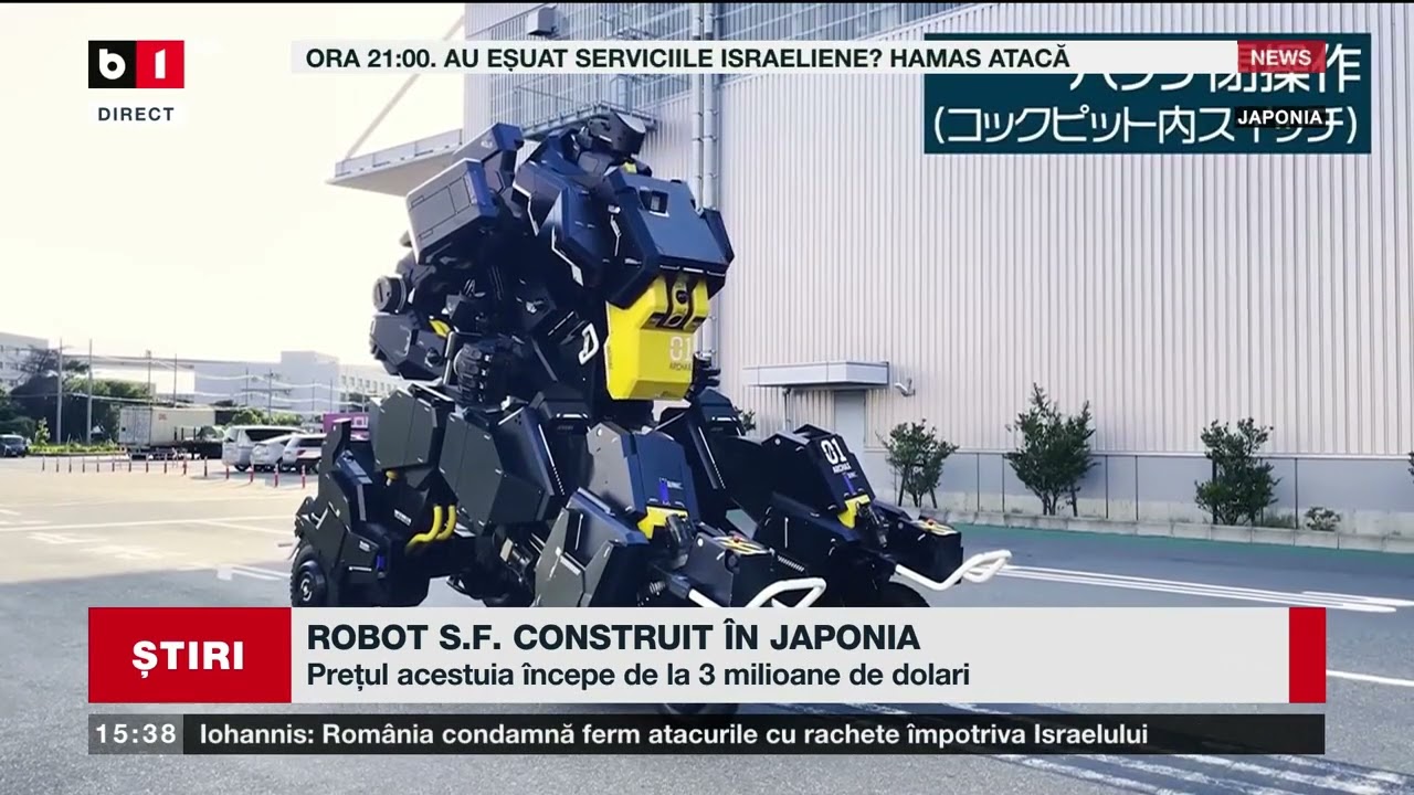 ROBOT SF CONSTRUIT ÎN JAPONIA_Știri B1TV_7 oct. 2023 - YouTube