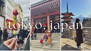 one week in tokyo, japan 🇯🇵 (days 5, 6, & 7) | mount fuji, sensō-ji temple, konbini runs