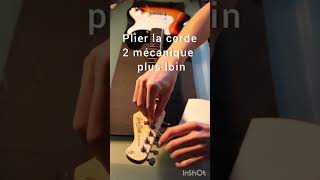 Comment changer ses cordes  #music #guitareélectrique #cordes #tutorial