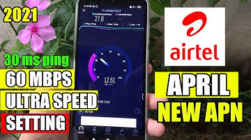 70 MBPS SPEED APN SETTING FOR AIRTEL 4G | AIRTEL 4G APN SETTING 2021 | AIRTEL NET SPEED PROBLEM FIX