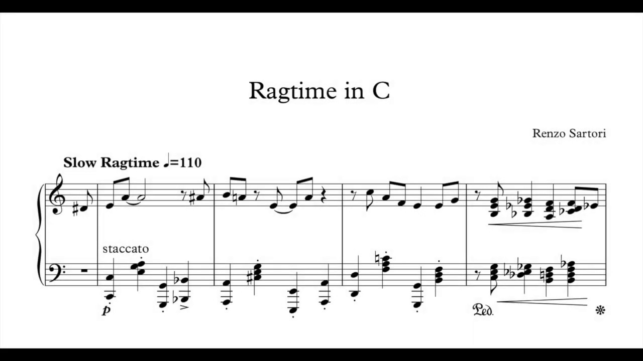 Ragtime in C - YouTube
