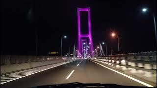 PESONA JEMBATAN SURAMADU MALAM HARI