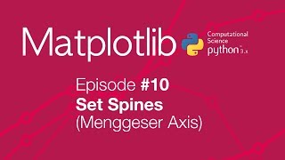 Belajar Matplotlib (Python Plot) #10 - Set Spines (menggeser axis)
