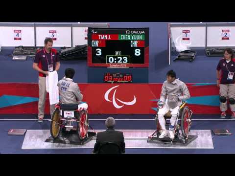 Wheelchair Fencing - CHN vs CHN - Men's Ind Sabre - Cat. A Final - London 2012 Paralympic Games