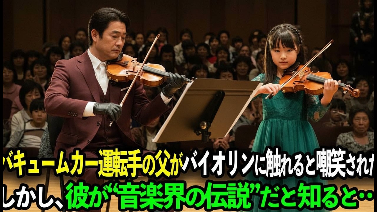 「汚い運転手」と蔑まれた清掃車の運転手がバイオリンを奏でた途端…会場全体が大きな拍手に包まれた