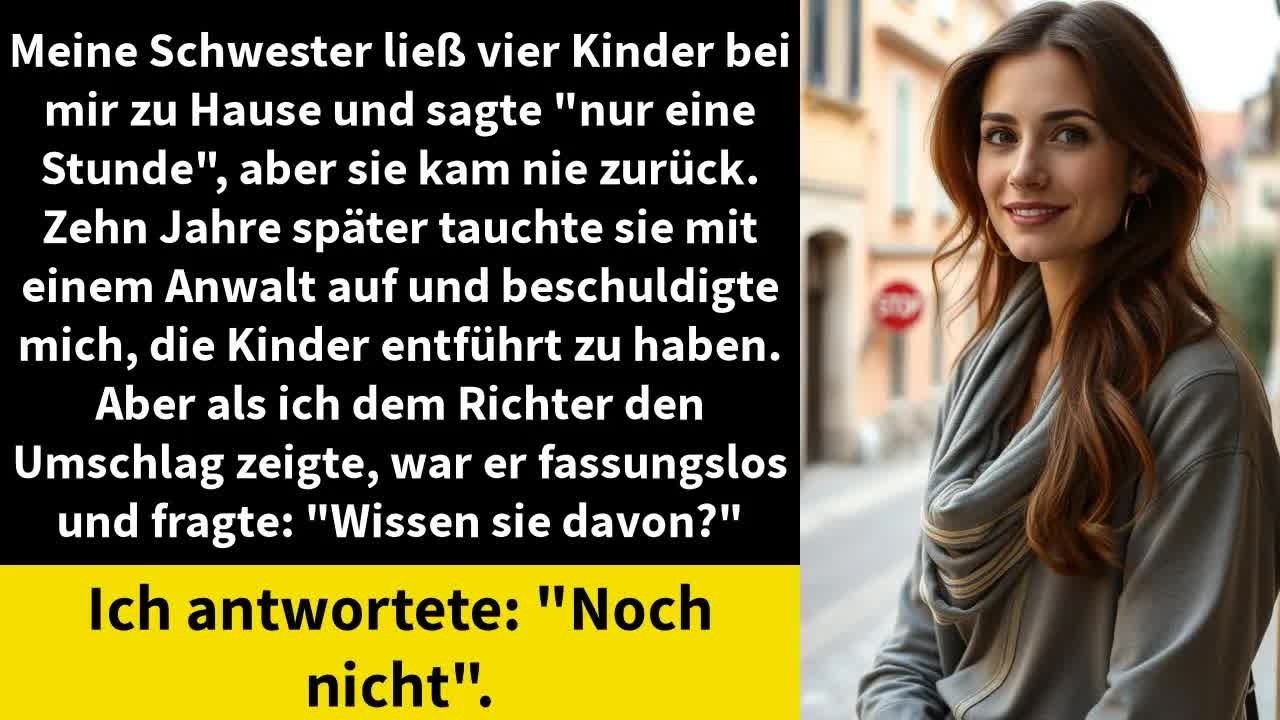 Meine Schwester ließ vier Kinder bei mir zu Hause und sagte ＂nur eine Stunde＂, aber sie kam nie