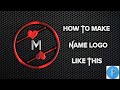 How to make professional name logo in android  m logo in pixellab full tutorial  by rs edits 143