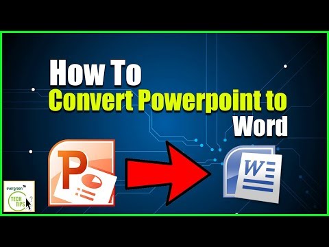 Como converter Powerpoint a Palavra | Powerpoint to Word Converter online