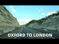 UNSEEN BUS RIDE: Oxford to London | National Express bus tour [ 1h55m ]