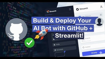 Build & Deploy Your AI Bot with GitHub + Streamlit! 🚀