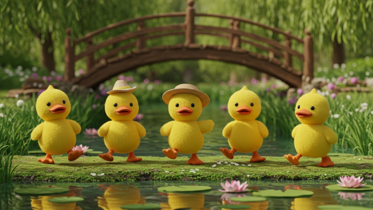 5 Little Ducks Song | Early Learning Nursery Rhymes | for Kids & Toddlers