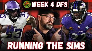 NFL DFS Week 4 DraftKings Strategy And Picks | Run The Sims With A Milly Maker Winner