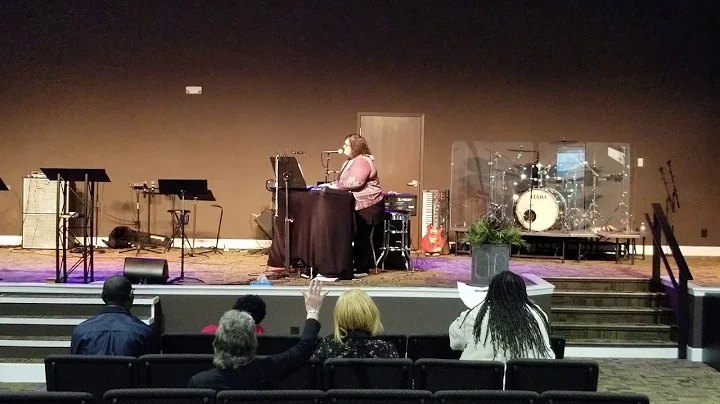 Evangelist Jennifer Casto ministering in song Part...