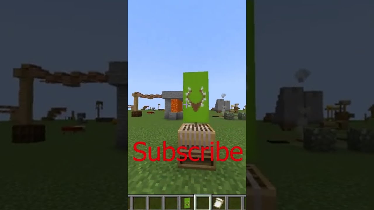Minecraft reindeer banner build 