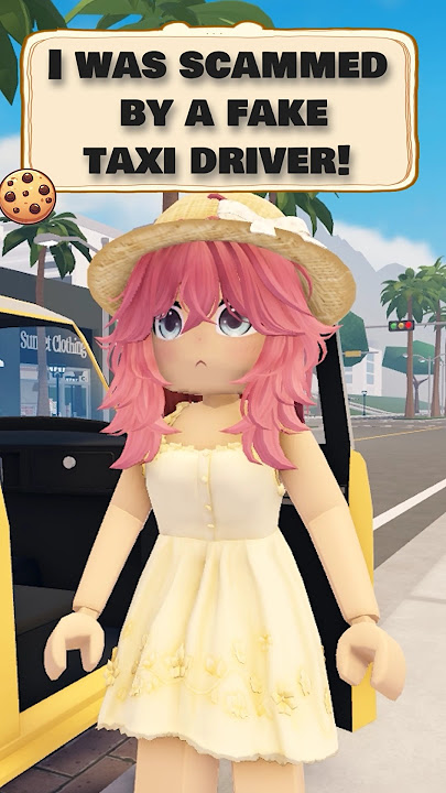I was scammed by a fake taxi driver! 😰😰😰😰 #roblox #shorts #robloxedit